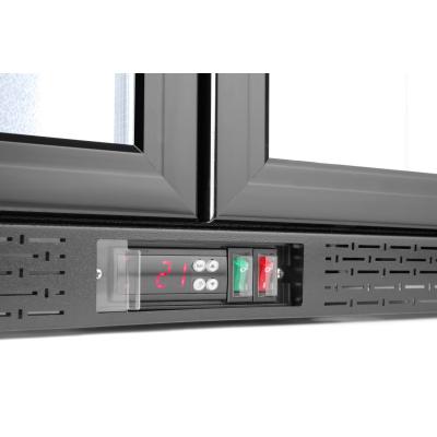 Zadní barová dvoudveřová chladnička, Arktic, 158L, Černá, 230V/160W, 900x530x(H)870mm | 235829